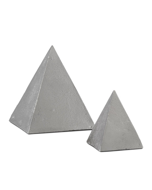 Mandir Nickel Pyramid Set of 2