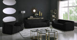 Naya Velvet Chair - Modern Deep Channel Tufted Design with Gold Metal Legs for Chic Living Spaces