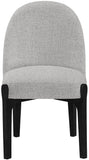 Torino - Upholstered Dining Chair With Brushed Black Base (Set of 2)
