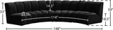 Infinity Modular 4-Piece Sectional with Soft Upholstery and Deep Channel Tufting for Modern Spaces