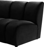 Infinity Modular 4-Piece Sectional with Soft Upholstery and Deep Channel Tufting for Modern Spaces