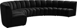 Infinity Modular 6-Piece Sectional Sofa - Luxurious Deep Channel Tufting & Contemporary Design