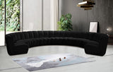 Infinity Modular 9-Piece Sectional Sofa – Luxurious Velvet Upholstery, Deep Channel Tufting, Modern Design