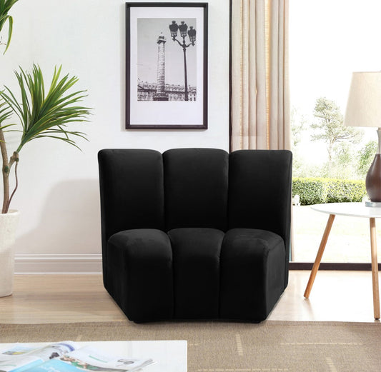 Infinity Modular Chair - Stylish Contemporary Seating with Soft Velvet and Deep Channel Tufting