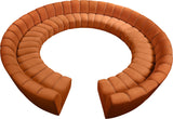 Infinity 12-Piece Modular Sectional - Soft Velvet Comfort with Deep Channel Tufting & Contemporary Style