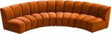 Infinity Modular 4-Piece Sectional with Soft Upholstery and Deep Channel Tufting for Modern Spaces