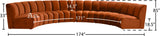 Infinity Modular 6-Piece Sectional Sofa - Luxurious Deep Channel Tufting & Contemporary Design