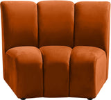 Infinity Modular Chair - Stylish Contemporary Seating with Soft Velvet and Deep Channel Tufting