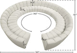 Infinity 12-Piece Modular Sectional - Soft Velvet Comfort with Deep Channel Tufting & Contemporary Style