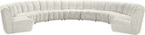Infinity Modular 9-Piece Sectional Sofa – Luxurious Velvet Upholstery, Deep Channel Tufting, Modern Design