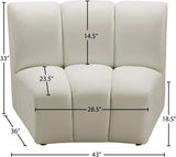Infinity Modular Chair - Stylish Contemporary Seating with Soft Velvet and Deep Channel Tufting