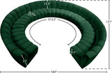 Infinity 11-Piece Modular Sectional Sofa - Contemporary Design with Deep Channel Tufting Comfort