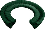 Infinity 11-Piece Modular Sectional Sofa - Contemporary Design with Deep Channel Tufting Comfort