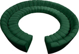 Infinity 12-Piece Modular Sectional - Soft Velvet Comfort with Deep Channel Tufting & Contemporary Style
