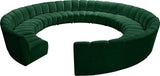Infinity 12-Piece Modular Sectional - Soft Velvet Comfort with Deep Channel Tufting & Contemporary Style
