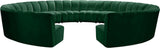 Infinity 12-Piece Modular Sectional - Soft Velvet Comfort with Deep Channel Tufting & Contemporary Style