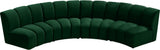 Infinity Modular 4-Piece Sectional with Soft Upholstery and Deep Channel Tufting for Modern Spaces