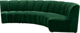 Infinity Modular 4-Piece Sectional with Soft Upholstery and Deep Channel Tufting for Modern Spaces
