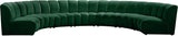 Infinity Modular 7-Piece Sectional Sofa - Soft Velvet, Contemporary Design for Versatile Living Spaces