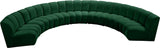 Infinity Modular 7-Piece Sectional Sofa - Soft Velvet, Contemporary Design for Versatile Living Spaces