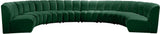Infinity Modular 8-Piece Sectional Sofa - Luxurious Deep Channel Tufting for Stylish Comfort