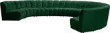 Infinity Modular 9-Piece Sectional Sofa – Luxurious Velvet Upholstery, Deep Channel Tufting, Modern Design
