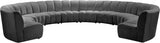 Infinity 10-Piece Modular Sectional Sofa: Luxurious Deep Channel Tufting for Ultimate Comfort
