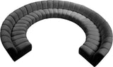 Infinity 10-Piece Modular Sectional Sofa: Luxurious Deep Channel Tufting for Ultimate Comfort