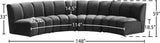 Infinity Modular 4-Piece Sectional with Soft Upholstery and Deep Channel Tufting for Modern Spaces