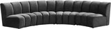 Infinity Modular 4-Piece Sectional with Soft Upholstery and Deep Channel Tufting for Modern Spaces