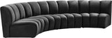Infinity Modular 4-Piece Sectional with Soft Upholstery and Deep Channel Tufting for Modern Spaces