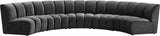 Infinity Modular 5-Piece Sectional Sofa - Luxurious Deep Channel Tufting & Modern Design Elegance