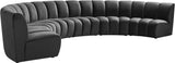 Infinity Modular 6-Piece Sectional Sofa - Luxurious Deep Channel Tufting & Contemporary Design