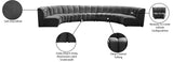 Infinity Modular 7-Piece Sectional Sofa - Soft Velvet, Contemporary Design for Versatile Living Spaces