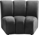 Infinity Modular Chair - Stylish Contemporary Seating with Soft Velvet and Deep Channel Tufting