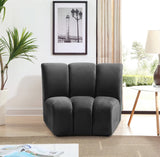 Infinity Modular Chair - Stylish Contemporary Seating with Soft Velvet and Deep Channel Tufting