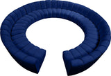 Infinity 12-Piece Modular Sectional - Soft Velvet Comfort with Deep Channel Tufting & Contemporary Style