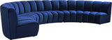 Infinity Modular 6-Piece Sectional Sofa - Luxurious Deep Channel Tufting & Contemporary Design