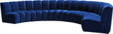 Infinity Modular 6-Piece Sectional Sofa - Luxurious Deep Channel Tufting & Contemporary Design