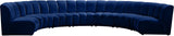 Infinity Modular 7-Piece Sectional Sofa - Soft Velvet, Contemporary Design for Versatile Living Spaces