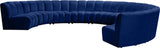 Infinity Modular 9-Piece Sectional Sofa – Luxurious Velvet Upholstery, Deep Channel Tufting, Modern Design