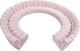 Infinity 11-Piece Modular Sectional Sofa - Contemporary Design with Deep Channel Tufting Comfort