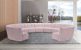Infinity 11-Piece Modular Sectional Sofa - Contemporary Design with Deep Channel Tufting Comfort