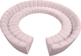 Infinity 12-Piece Modular Sectional - Soft Velvet Comfort with Deep Channel Tufting & Contemporary Style