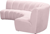 Infinity Modular Sectional Sofa - Soft Velvet Upholstery, Deep Tufting, Contemporary Design, Versatile Style