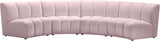 Infinity Modular 4-Piece Sectional with Soft Upholstery and Deep Channel Tufting for Modern Spaces