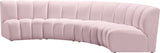 Infinity Modular 4-Piece Sectional with Soft Upholstery and Deep Channel Tufting for Modern Spaces