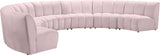 Infinity Modular 7-Piece Sectional Sofa - Soft Velvet, Contemporary Design for Versatile Living Spaces