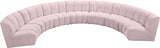 Infinity Modular 7-Piece Sectional Sofa - Soft Velvet, Contemporary Design for Versatile Living Spaces