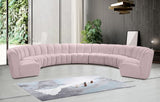 Infinity Modular 9-Piece Sectional Sofa – Luxurious Velvet Upholstery, Deep Channel Tufting, Modern Design
